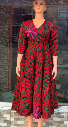 Ankara Flare Dress Styles, Ankara Flare Dress, Ankara Print Dress, Dress African Print, Dress Ankara, Style Africain, African Print Dress Ankara, Dress African, Ankara Print