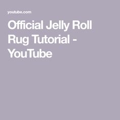 the official jelly roll rug video guide