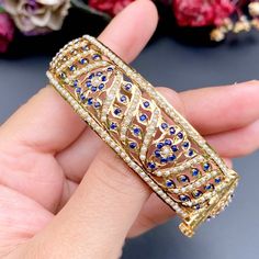 Sapphire Beads, Gold Plated Jewellery, Sapphire Studs, Gold Plated Bangles, Ruby Emerald