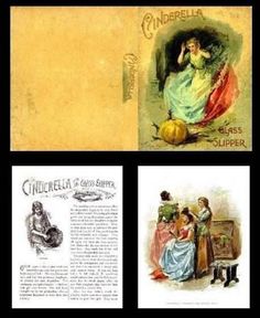 an old advertisement for cinderella's musical company, with pictures of the character and their characters