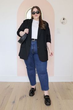 Casual Plus Size Outfits, Outfits Gorditas, Blazer Plus Size, Casual Outfits Plus Size, Plus Size Workwear, Plus Size Fall Outfit, Look Plus Size