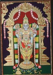 More Tanjore Paintings - Golden Streak Adorn Your Life with ART Venkateswara Swamy Tanjore Painting, Vishnu Painting, Venkateshwara Swamy, Lord Venkateshwara, God Venkateswara Images Hd Wallpaper