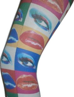 Funky Tights, Pop Art Patterns, Vintage Pop Art, Vintage Pop, Printed Tights, Patterned Tights, Womens Tights, Andy Warhol, Pattern Art