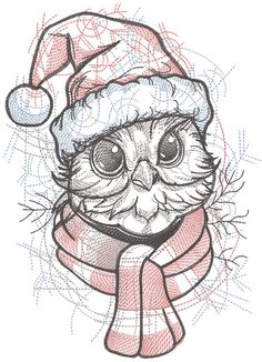 🦉🎅 Add cozy charm to your projects with our Santa Owl with Knitted Scarf Embroidery Design! 🧵 Perfect for festive gifts and Christmas décor. #CreativeStitching  #SantaOwlEmbroidery #FestiveStitching #ChristmasNeedlework #Embroideres