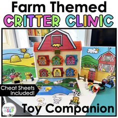 Use this versatile, farm themed play-based speech therapy resource with your preschool and school aged students to target articulation, wh questions, concepts, verbs, following directions, sequencing, grammar, vocabulary, and more!This is a perfect hands-on farm themed speech therapy activity to use as a speech therapy centre, push in activity, in a mixed group speech therapy session, or in an individual speech therapy session!!Pair this Toy Companion with your favourite farm themed books, toys, Speech Therapy Activities Preschool, Preschool Speech Therapy, Speech And Language Therapy, Therapy Toys, School Speech Therapy, Speech Therapy Games, Grammar Vocabulary, Articulation Activities, Receptive Language