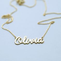 "Name necklace will be handmade with your desired, A beautiful customized gift for yourself or someone you care for. \"What's in a name?\" Spell out a name and let us create a beautiful gift that sparks joy! Materials : The materials we use: High Quality 925 Sterling Silver Color :Sterling Silver - 14k Yellow gold plated -14K Rose Gold Plated HOW TO ORDER; Please select your preffered quantitiy from the menu while adding to card. Please write your desired SIZE-NAME-MATERIAL choice as a note at c Personalized Name Pendant Necklace, Custom Pendant Necklace For Personalized Gifts, Customizable Nameplate Necklace For Personalized Gift, Customized Nameplate Necklace For Personalized Gift, Customizable Pendant Name Necklace For Personalized Gift, Personalized Pendant Necklace For Gifts, Personalized Name Pendant Necklace As Gift, Custom Name Pendant Necklace As Personalized Gift, Personalized Pendant Necklace With Custom Name