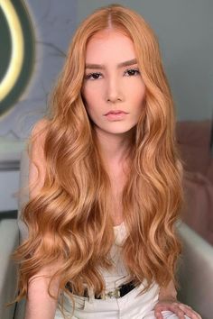 Rarest Hair Color, Strawberry Blonde Hair Ideas, Ginger Blonde Hair, Blonde Hair Texture, Spring Hair Color Ideas, Red And Blonde, Light Strawberry Blonde, Hair Shade, Strawberry Blonde Highlights