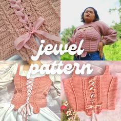 a collage of photos with the words jewel pattern