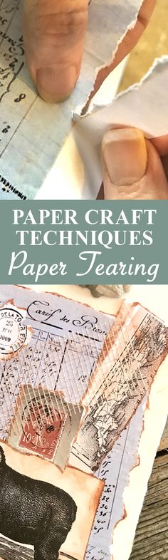 paper craft techniques for paper tearing