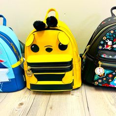 Loungefly Funko Disney Winnie The Pooh Bee Mini Backpack. Condition Is "New With Tags". Shipped With Usps. This Backpack Is Brand New! You’ll Bee The Cutest Hunny In The Hundred Acres Wood With This Bag Disney Yellow Bags For Everyday Use, Cute Yellow Backpack For Back To School, Disney Yellow School Bag, Yellow Disney School Bag, Playful Yellow Bags For Back To School, Cute Yellow Backpack Bag, Cute Yellow Travel Backpack, Fun Yellow Backpack Bag, Fun Yellow Backpack