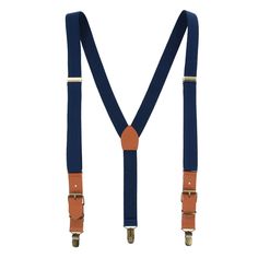 These clip-end suspenders have a fashionable contrast between the straps and the leather details. They are great for adding style to your everyday work attire or any special occasion. The adjusters slide and the buckle ends can be adjust to an ideal fit. Made of Elastic, Faux Leather Adjustable Leather Belts And Suspenders For Business, Classic Belts And Suspenders With Adjustable Straps For Work, Classic Adjustable Belts And Suspenders For Work, Adjustable Belts And Suspenders For Workwear, Fitted Belts And Suspenders With Adjustable Strap For Business, Leather Braces, Button Suspenders, Grey Suspenders, White Suspenders