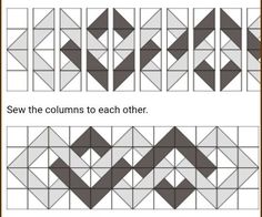 the same pattern is shown in two different ways