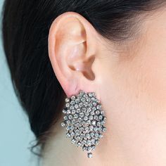 Stun the crowd in these gunmetal plated, crystal cluster earrings just as Sarah Silverman did. 1 3/4 inches Long Featured in:  Cosmopolitan/March 2019 Harper's Bazaar/ October 2017 Sarah Silverman, Gunmetal Earrings, Crystal Cluster Earrings, Crystal Clusters, The Ear, Beautiful Waterfalls, Cluster Earrings, Harpers Bazaar, Crystal Cluster