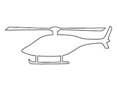 a line drawing of a helicopter on a white background