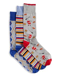 Sock Crafts, Print Socks, Argyle Pattern, Summer Bbq, Novelty Print, Tall Guys, Big & Tall, Big And Tall, Summer Fun