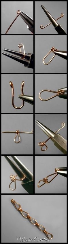 several pictures of different types of fishing hooks