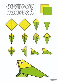 an origami bird is shown with the words mamman nation above it