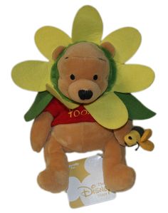 Disney Plush: New Flower Pooh Bear Winnie The Pooh Curtains, Winnie The Pooh Plush, New Flower, Disney Plush, Pooh Bear, Bear Stuffed Animal, Disney Toys, Comfy Sweaters, Cute Plush