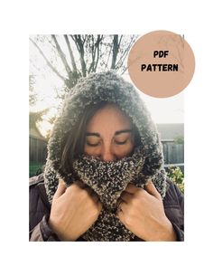 This listing is for a DIGITAL DOWNLOAD PDF file for a knitting pattern.  NOT A FINISHED ITEM. There will be no refunds for failure to read the item listing details.  This hooded cowl pattern is perfect if your looking for a luxury knit item.  This pattern works up quickly and takes a little less than 2 skeins of faux fur yarn.  Materials -  13mm circular knitting needles  2 skeins of faux fur yarn measuring tape Pattern info -  no special techniques needed.  all knits no purls  photos included Knitted Hooded Cowl, Knit Hooded Cowl, Ski Hood, Knit Cowl Pattern, Hooded Cowl Pattern, Hood Pattern, Hooded Cowl, Tape Pattern, Cowl Knitting Pattern