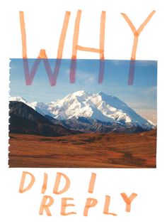 an image of a mountain with the words why did i really do that? on it