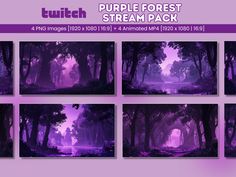 purple forest stream pack for photoshopped