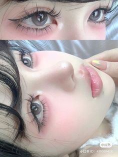 Full Face Makeup Ideas, Ideal Makeup, Makeup Korean, Makeup Tip, Doll Eye Makeup, Cute Eye Makeup, Korean Eye Makeup, Image Swag, Ethereal Makeup