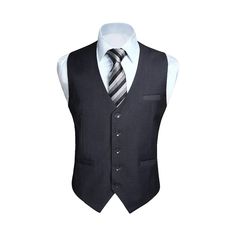 Formal Suit Vest - CHARCOAL Business Suit Vest, Business Vest, Wedding Vest, Mens Suit Vest, Business Formal Dress, Formal Suit, Valentines Day Birthday, Graduation Ceremony, Formal Suits