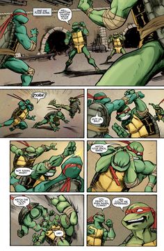 an image of a comic strip with turtles