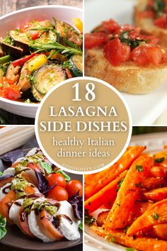 Think you know what goes with lasagna? Think again! Our curated list of 18 Lasagna Side Dishes offers an array of healthy and delicious options that elevate your Italian dinner night. Click to discover pairings that go beyond garlic bread! #LasagnaSides What Goes With Lasagna, Sides For Lasagna, Lasagna Sides, Italian Dinner Ideas, Lasagna Side Dishes, Balsamic Glazed Carrots, Parmesan Roasted Broccoli, Italian Antipasto, Steak Side Dishes