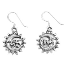 Smiling Happy Face Sun Moon Solar .925 Sterling Silver Space Celestial Earrings Jewelry Female All our silver jewelry is crafted from .925 silver also commonly referred to as sterling silver. Sterling silver is the standard for beautiful high-quality silver jewelry and cannot be replicated by lower priced silver plated jewelry. It is 92.5% pure silver, mixed with alloys to add strength and durability to stand the test of time. Keep your fine jewelry shiny and elegant by storing it properly. Jewe Face Sun, Celestial Earrings, Tarnish Remover, Silver Plated Jewelry, Plated Jewelry, Happy Face, Sun Moon, Pure Silver, Earrings Jewelry