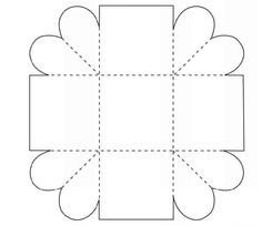 a cut out paper flower with four petals