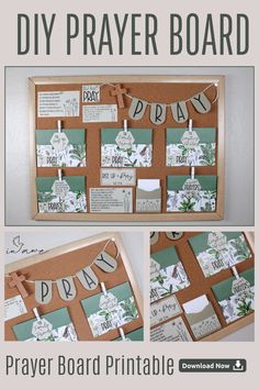 Need a new way to organize your prayer life? This DIY prayer board project is perfect for you! Our Wildflower printable makes it easy to create a custom prayer board. 🌷 Visit the blog for detailed instructions, supply lists, and purchase info for the instant download! Blessing Board Ideas, Diy Christian Crafts To Sell, Kids Prayer Board, Prayer Board Pictures, Prayer Board Ideas Creative, Prayer Board Ideas, Diy Prayer Board, Christian Gifts Diy, Prayer Boards