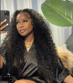 Middle Part Curly Hair, Curly Hair Sew In, Curly Lace Front Wigs, Dope Hairstyles