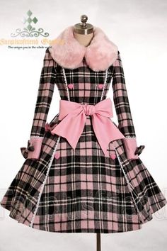 Cute Coats, Thick Wool, Plaid Coat, Sweet Lolita, Woolen Coat, Warm Coat, Gothic Lolita