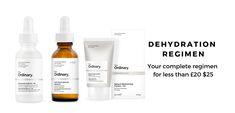 The Ordinary regimen for Dehydrated skin. This is what Deciem  recommend. Make sure your cleanser isn’t drying your skin out too!  #deciemchatroom #deciemaddicts #theordinary #theordinaryregimens #dehydratedskin