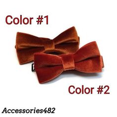 !!!!!!!!!!! Color #1 OUT OF STOCK.  We're waiting for RESTOCK in February 2021 !!!!!!!!!!!Mix Match BOW TIE VELVET Rust terracotta and burnt orange necktie for men Grooms wedding ideas Father's day Fall Winter wedd2021 self tiedSize of SUSPENDERS (made of VELVET, Y-shape back, ANTIQUE bronze clips)- BABY/TODDLER/BOY (6 months-3 years old)Adjustable 16-26""- BOY (4 - 12 years)Adjustable up to 32" inches.ADULT suspenders (Standard).- Adjustable 26"-40"Width of straps is 1 inch. BIG suspenders (for Adjustable Red Suit And Tie Accessories For Wedding, Formal Orange Bow Tie, Dapper Brown Suit And Tie Accessories For Wedding, Dapper Brown Bow Tie For Wedding, Classic Brown Bow Tie For Wedding, Adjustable Red Bow Tie For Wedding, Brown Bow Tie For Wedding And Father's Day, Brown Bow Tie For Wedding, Red Dapper Ties For Wedding