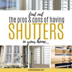 the pros and cons of having shutters in your home