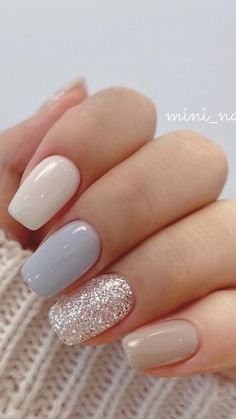 Nails Trending, December Nails, Trending Nails, Short Coffin, Nail Trend, Simple Gel Nails, Minimal Nails