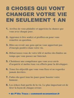 8 choses qui ont le pouvoir de changer votre vie en 1 an Miracle Morning, Vie Motivation, Positive Mind, Psychology Facts, Positive Life, Positive Attitude, Self Development, Better Life