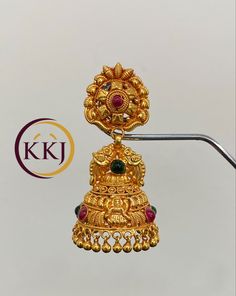 Chand Bali Earrings Gold, Gold Bangles For Women, Bali Earrings, Chandbali Earrings, Gold Jewellery Design Necklaces, Gold Earrings Designs