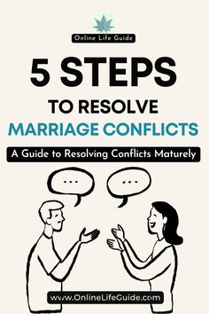 Learn how to resolve conflict in marriage with this comprehensive 5-step guide. This article outlines practical steps to address disagreements, enhance communication, and restore harmony with your spouse. This guide provides actionable steps to handle marital conflicts effectively, ensuring a stronger and more harmonious relationship with your spouse. How To Resolve Conflict In Marriage, How To Communicate With Your Spouse, Resolve Conflict, Harmonious Relationship, How To Handle Conflict, Emotional Maturity, Relationship Mistakes, Resolving Conflict, Life Guide