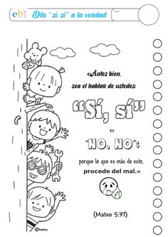 the spanish language poster for children's school days, which includes pictures and words