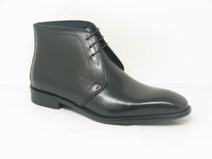 Style: 509-11-Black Handsome Calfskin lace-up Chukka Boot from the Carrucci collection features 3-Eyelet lace and a clean welt! Elegant Black Chukka Boots For Business, Classic Lace-up Office Boots, Formal Lace-up Boots With Leather Sole, Elegant Semi-formal Chukka Boots, Elegant Lace-up Boots For Semi-formal Occasions, Elegant Black Chukka Boots With Plain Toe, Formal Chukka Boots With Leather Sole, Elegant Black Chukka Boots With Round Toe, Elegant Leather Lace-up Chukka Boots