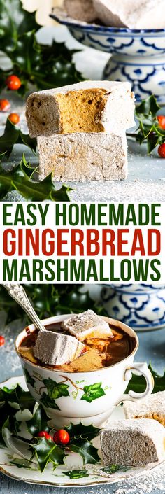 this easy homemade gingerbread marshmallows recipe is perfect for the holiday season