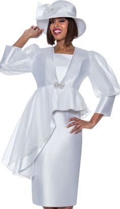 Quick Ship Churchwear Suits And Church Dresses Fall and Holiday 2023. Perfect item for church events or any special occasions. Womens Church Suits, Peplum Designs, Women Church Suits, Church Suits, Dress And Jacket, Church Dresses, Dressy Dresses, Church Outfits, Asymmetrical Skirt