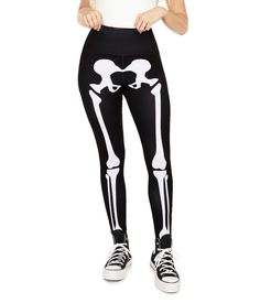 These High Waisted Leggings serve as proof positive that the hip bone is indeed connected to the thigh bone. Super comfortable, you won’t have any problem wearing these leggings long into the night as the Halloween parties rage on. And even if your legs do suddenly give out, at least you’ll be able to point out EXACTLY where it hurts to your doctor, should it come to that. How practical is that? Home Halloween Costumes, Skeleton Leggings, Black Fishnet Tights, Hip Bone, Skeleton Hoodie, Unicorn Hoodie, Tipsy Elves, Black Fishnets, Fishnet Tights