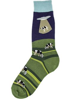 These  Green Alien Abduction Mens Dress Socks add a great touch of  style to your business attire. These Mens Dress Socks feature a fun novelty print. Funny Sock Designs, Great accessory for your outfit, 65% Cotton, 15% Nylon, 15 Polyester, 5% Spandex, Makes for a great gift Sock Designs, Green Alien, Socks Funny, Mens Dress Socks, Alien Abduction, Women Crew Socks, Mens Crew Socks, Funny Socks, Novelty Socks