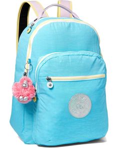 Kipling Seoul | Zappos.com Nylon Bags With Functional Pockets For Students, Student Nylon Backpack With Zipper Closure, Modern Nylon Bag For Students, Backpack Aesthetic, Kipling Backpack, Aesthetic Backpack, Kipling Bags, Backpack Free, Recyclable Materials