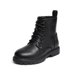 Dream Pairs Boys Girls Side Zipper Combat Ankle Boots Kids School Ankle Boots KBO211 BLACK/PU Size 7 Toddler. The smooth leather upper makes the boots easy to clean, and it is water-resistant. Gender: unisex. Girls Fall Boots, Girls Chelsea Boots, Biker Boots Outfit, Boys Ankle Boots, Boots For Boys, Girls Combat Boots, Black Biker Boots, Kids Ankle Boots, Girls Ankle Boots