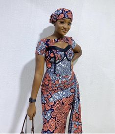 Asoebi Dress, Ankara Print Dress, Style Ankara, Dress Engagement, African Print Dress Ankara, African Print Clothing